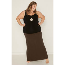 Bamboo Maxi Skirt - Cocoa