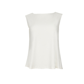 Bamboo Boat Neck Singlet - Cocoa