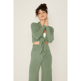 Bamboo Mid Cardigan - Eucalyptus