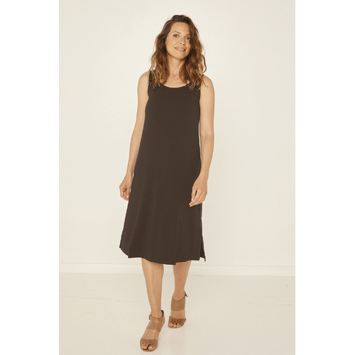 Bamboo A-Line Singlet Dress - Cocoa