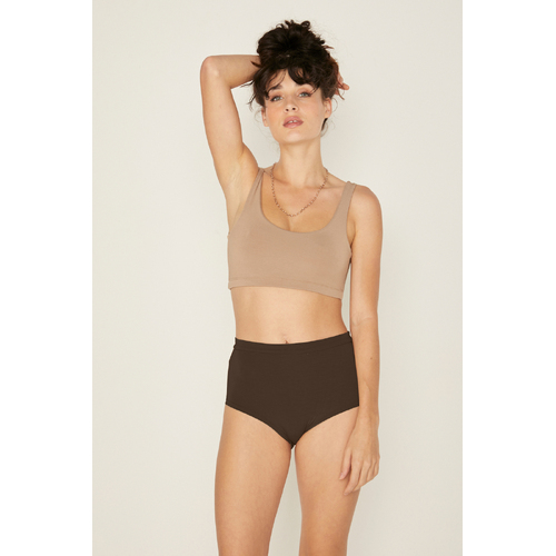 Bamboo Bridgette Jones Knickers - Cocoa