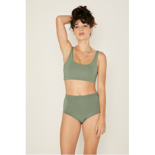 Bamboo Bridgette Jones Knickers - Eucalyptus
