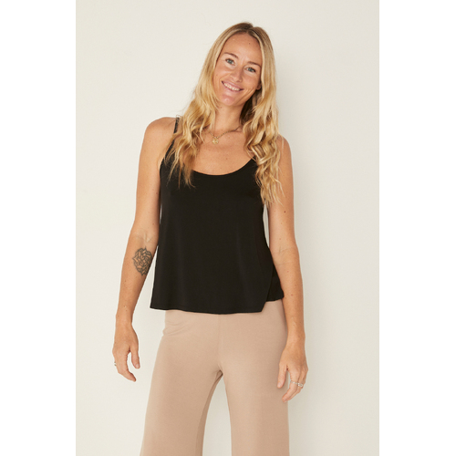 Bamboo Swing Singlet - Black