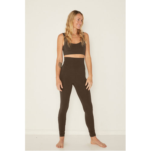 Bamboo Long Tights 2.0 - Cocoa