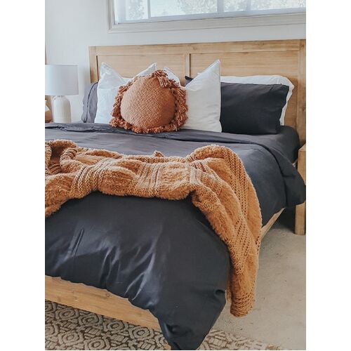 Bamboo Duvet Cover - Slate - King